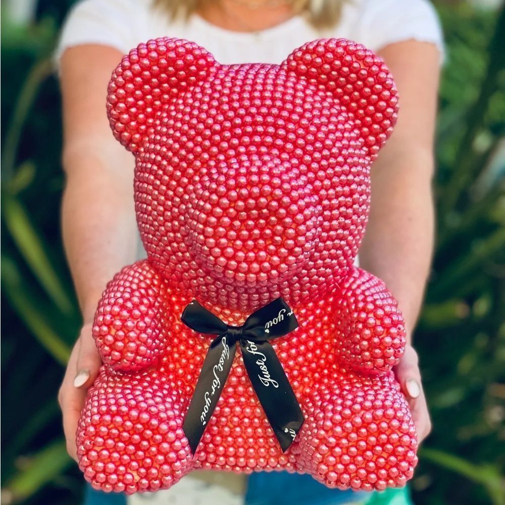 𝅺🧸RED Pearl Hand Made Teddy Bear🧸